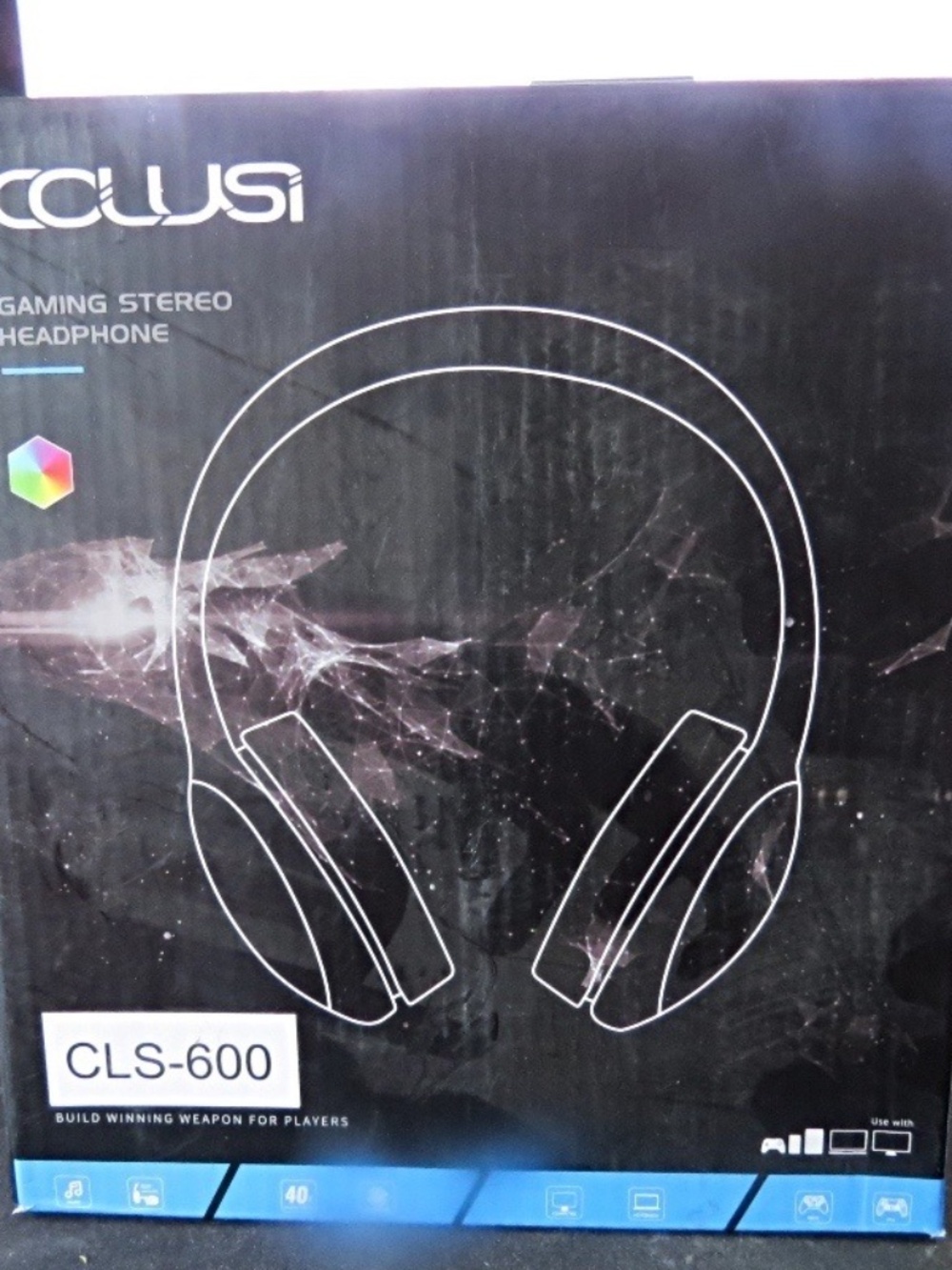 CClusi CLS-600 AUX Wired Gaming Headset Hidden-Type Microphone, One Key Mute